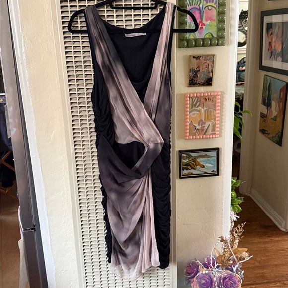 Karen Millen ruched draped silk dress - Picture 2 of 9